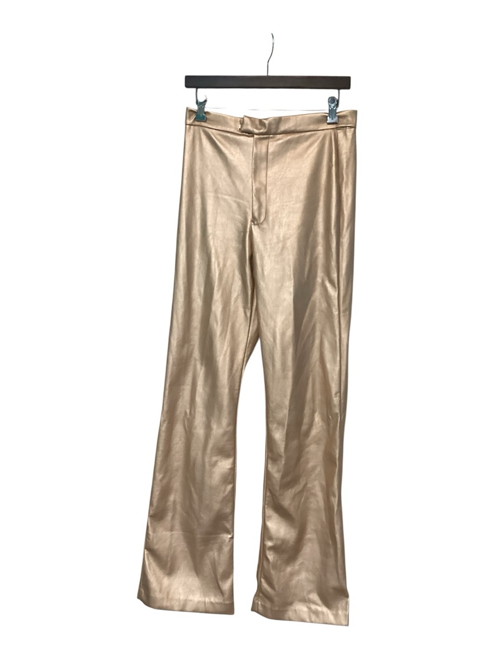 Leather Flare Leg Pants